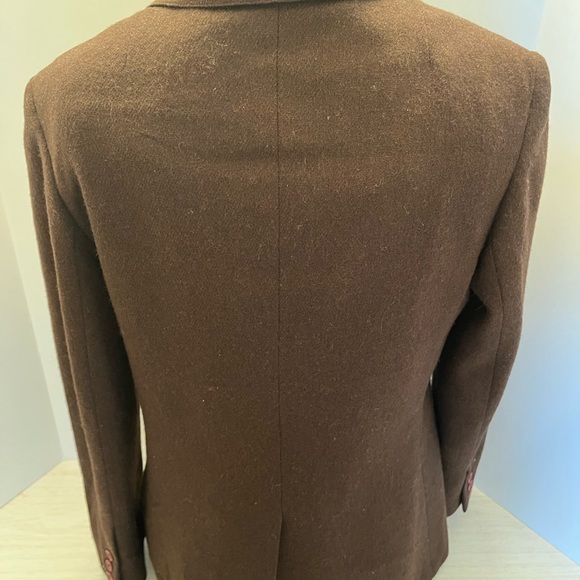 Town & Country 100% Pure Wool Brown Blazer Jacket Size 14. - Picture 2 of 11